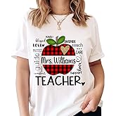 NAZENTI Personalized Teacher Shirts, Teacher Gifts, Back to School Shirt, Preschool Teacher Shirts