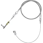 24" Universal Throttle Cable Kit Replace TC-1000HT Fit For GM Ford Chevy | 24'' Throttle Cable Kit with Stainless Steel Housing and Fittings Replace TC-1000HT TC1000HT TC1000HT24 XTC-1000HT