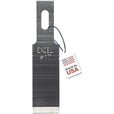 Excel Blades #17 3/8 Inch Chisel Craft Knife Blades, Carbon Steel, 50 Pack | Hobby Knife, Smooth Carving, Trimming &amp; Scraping, For Models, Stencils, Foam Board, Made in USA