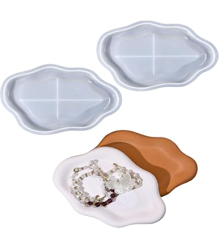 Wehous Resin Leaf Tray Mold - Silicone Resin Mold For Jewelry, Candle Holder, Art