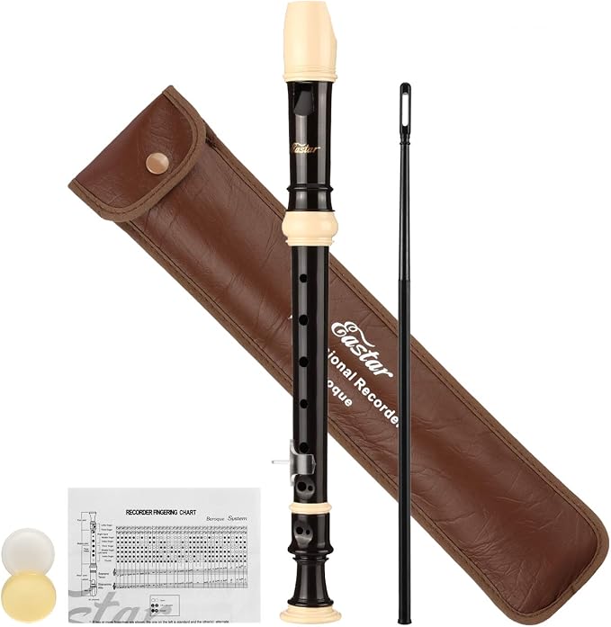 Flûte à Bec Soprano Tuyama TFS-16B En érable - Doigté Baroque, Avec Accessoires