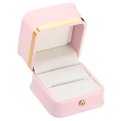 PATIKIL Velvet Ring Box, Single Slot Wedding Ring