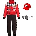 SIZGAROOT Kids Race Car Driver Costume Boys Toddler Race Car Driver Halloween Costume