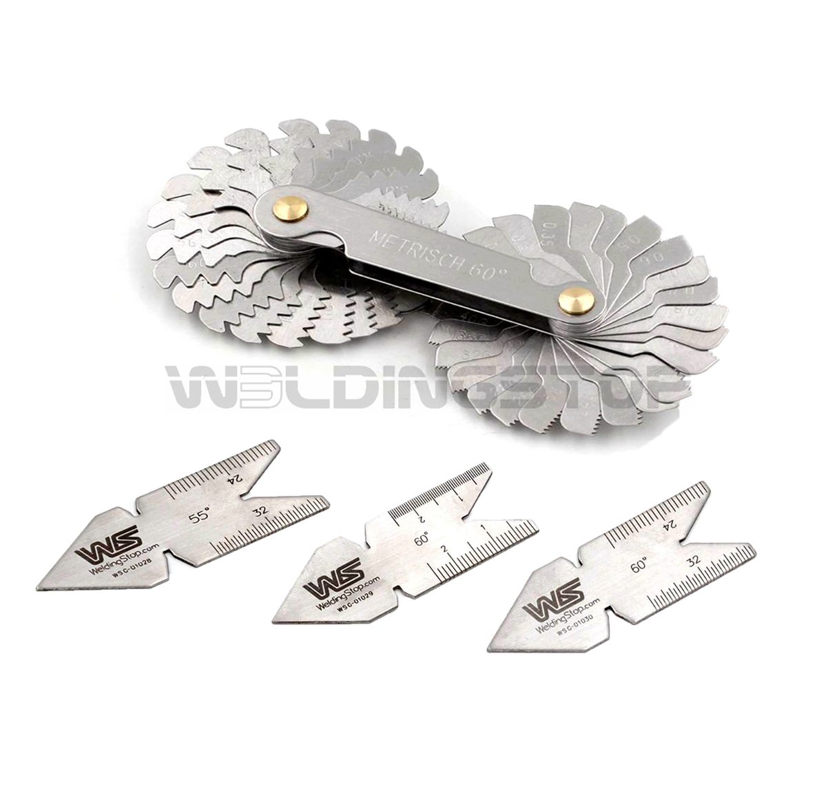 52 Blades Gage Screw Pitch Gauge Metric 60° & Imperial 55° Thread Gage