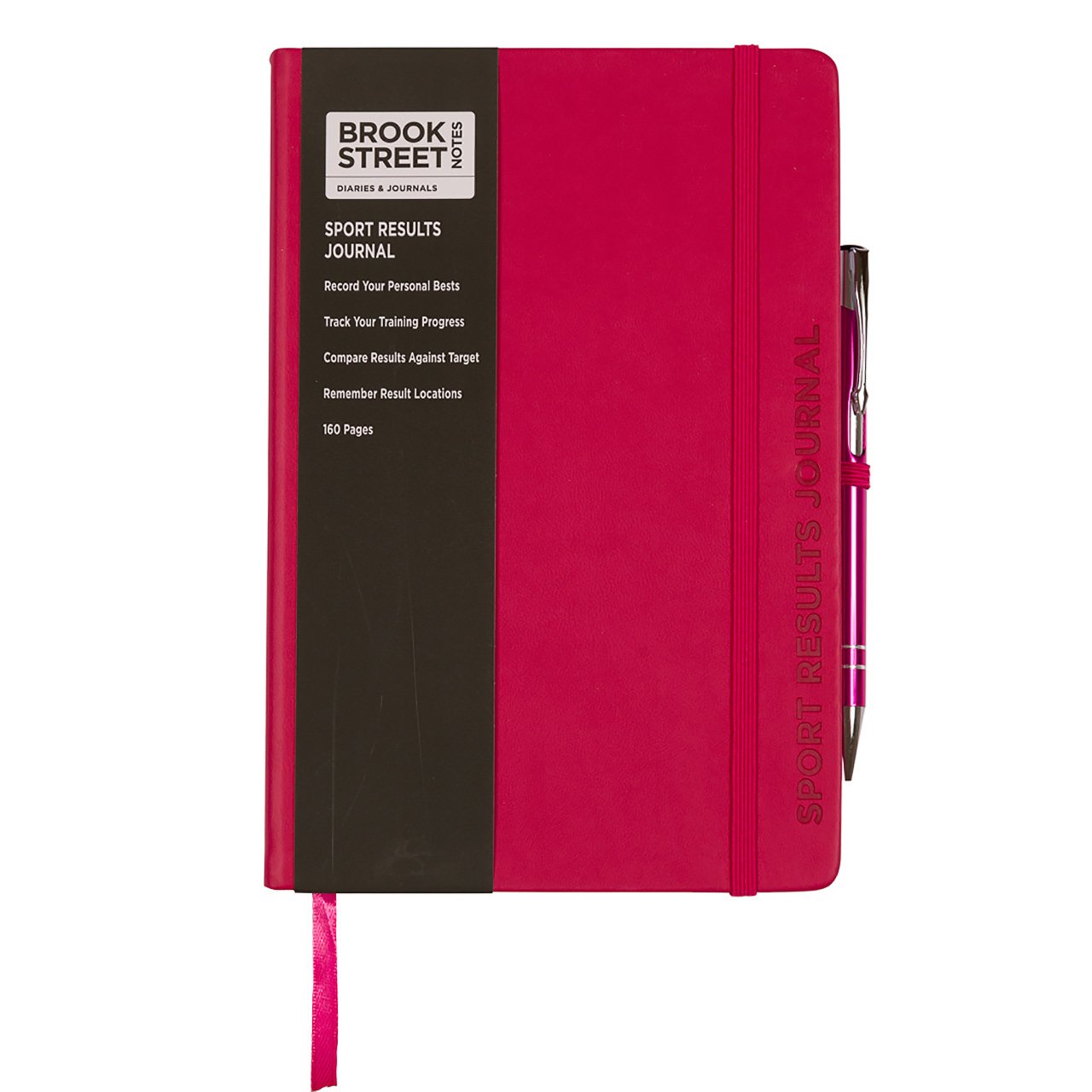 Sport Results Notebook - Hardback A5 Sports Gift (Fuchsia Pink)