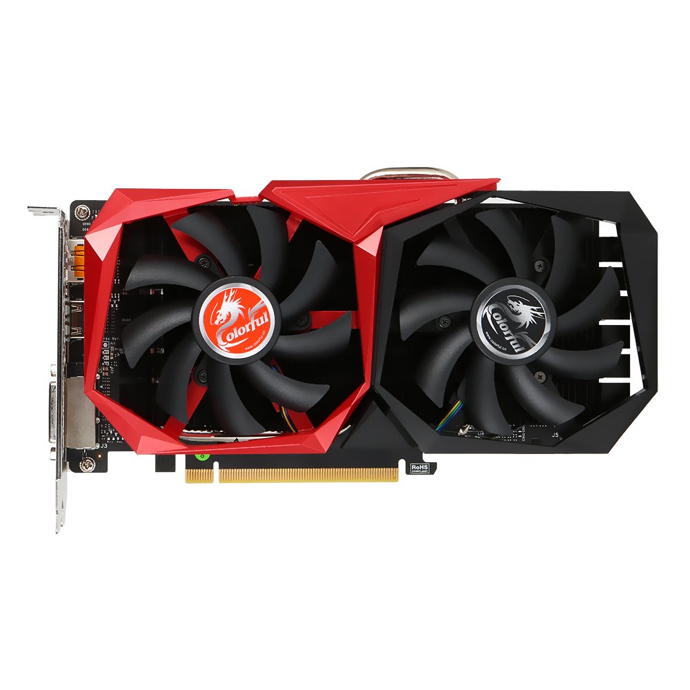 Docooler Colorful GTX 1050Ti NB 4G Graphics Card 1366/1468MHz 4G GDDR5 128bit PCI-E 3.0 with HDMI DP