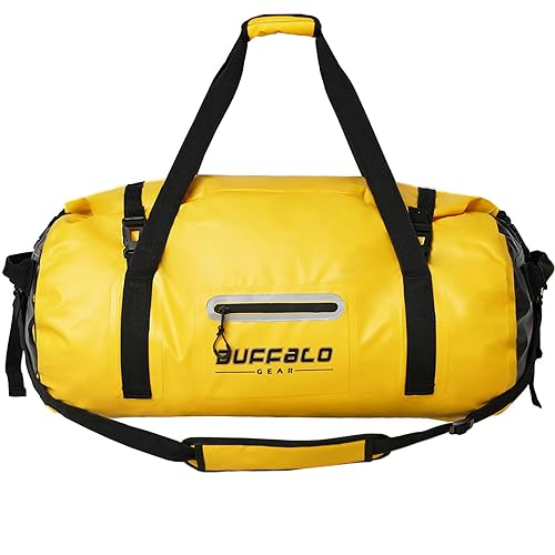 Buffalo Gear Adventure Bag 50L Heavy Duty Waterproof Duffel Bag for  Boating, Motorcycling, Hunting, Camping,
