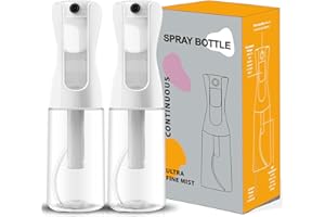 AMOYOX Spray Bottles for Hair 2Pack 200ml/6.8oz Empty Ultra Fine Continuous Spray Water Bottle Fine Mist Sprayer for Hair Sty