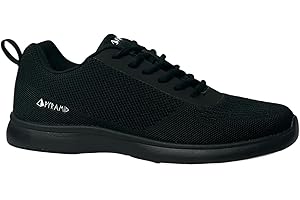 Pyramid Men’s Path Lite Seamless Mesh Bowling Shoes - Lightweight Seamless Design, Athletic Fit, Breathable Knit Upper, Universal Slide Soles