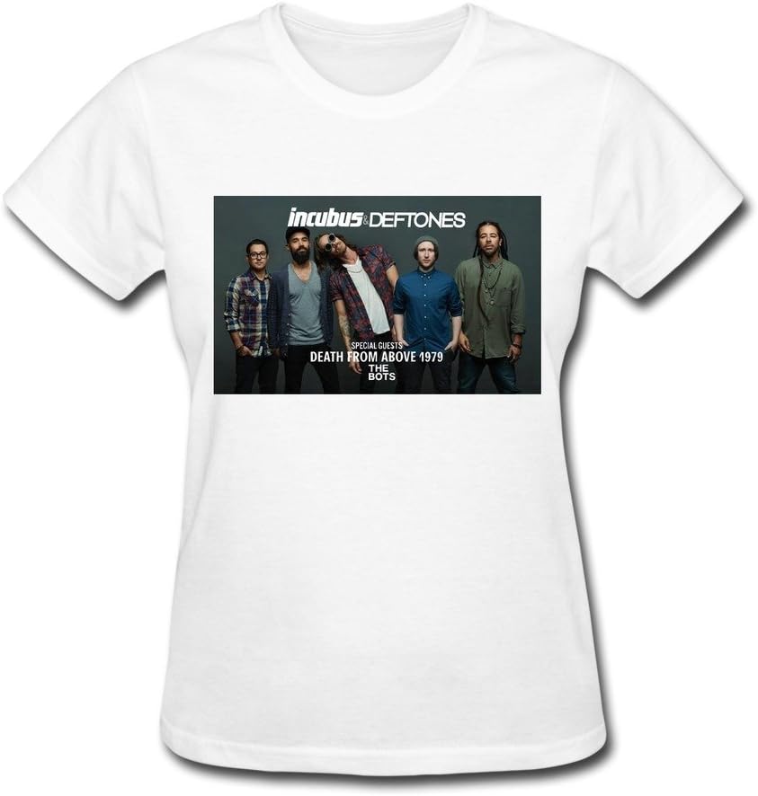 YX Incubus 2015 Tour Poster T Shirt For Women White