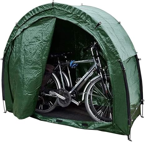 Amazon Co Jp 自転車収納小屋ポータブル折りたたみ自転車テント省スペース屋外ガーデン自転車プール収納小屋耐久性のあるポリエステル自転車テント ホーム キッチン