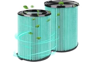 LAYMI 5-Layer VF6000 Replacement Filter for Ridgid 5-20 Gallon Wet Dry Vacuums WD5500 WD0671 WD6425 WD7000 WD1280 WD1851 WD1680 WD1956 RV2400A 1400RV RV2600B, 2 Pack