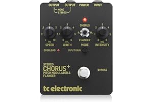 TC Electronic Guitar Chorus Effects Pedal, Black (SCF Gold)
