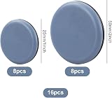 MAOQYE 16pc Furniture Sliders Set 25mm 50mm Sofa Chair Carpet Hardwood Movers view 2
