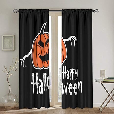 Amazon 断熱 暗室カーテン住宅装飾幸せなハロウィーンの挨拶碑文ベクトル カボチャとハッピーハロウィン104in X72in 260cm X180cm カーテン オンライン通販 Amazon 断熱 暗室カーテン住宅装飾幸せなハロウィーンの挨拶碑文ベクトル カボチャとハッピーハロウィン104in X72in 260cm X180cm カーテン オンライン通販