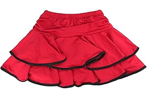 Daydance Girl's Dance Skirt Latin Ballroom Samba Tango Practice Dress with Boy Shorts