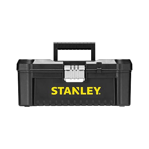 Stanley STST1-75515 Low Essential Tool Box, Black/Yellow, 12.5-Inch