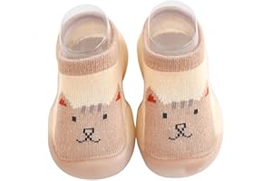 HOVELL Toddler Baby Sock Shoes Infant Boys Girls Non Slip Floor Slipper Soft First Walking Shoes for Starter