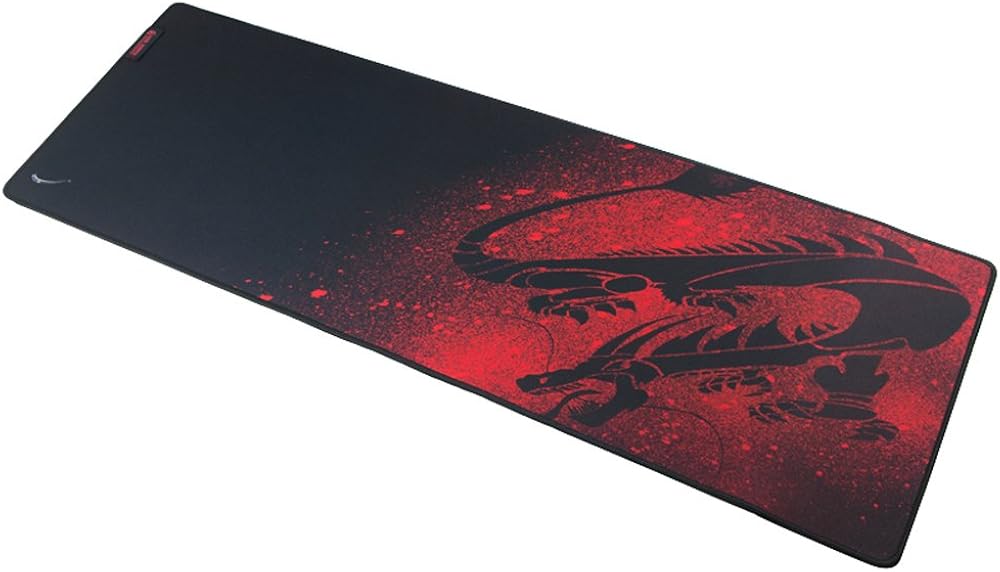Black Extended Gaming Mouse Mat / Pad XXL Large Keyboard Desk Mat, Wide (Long