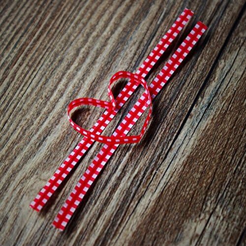 Red Gingham Plaid Twist Ties,gift Wrap Bag Wrapping Packaging 500pcs/lot