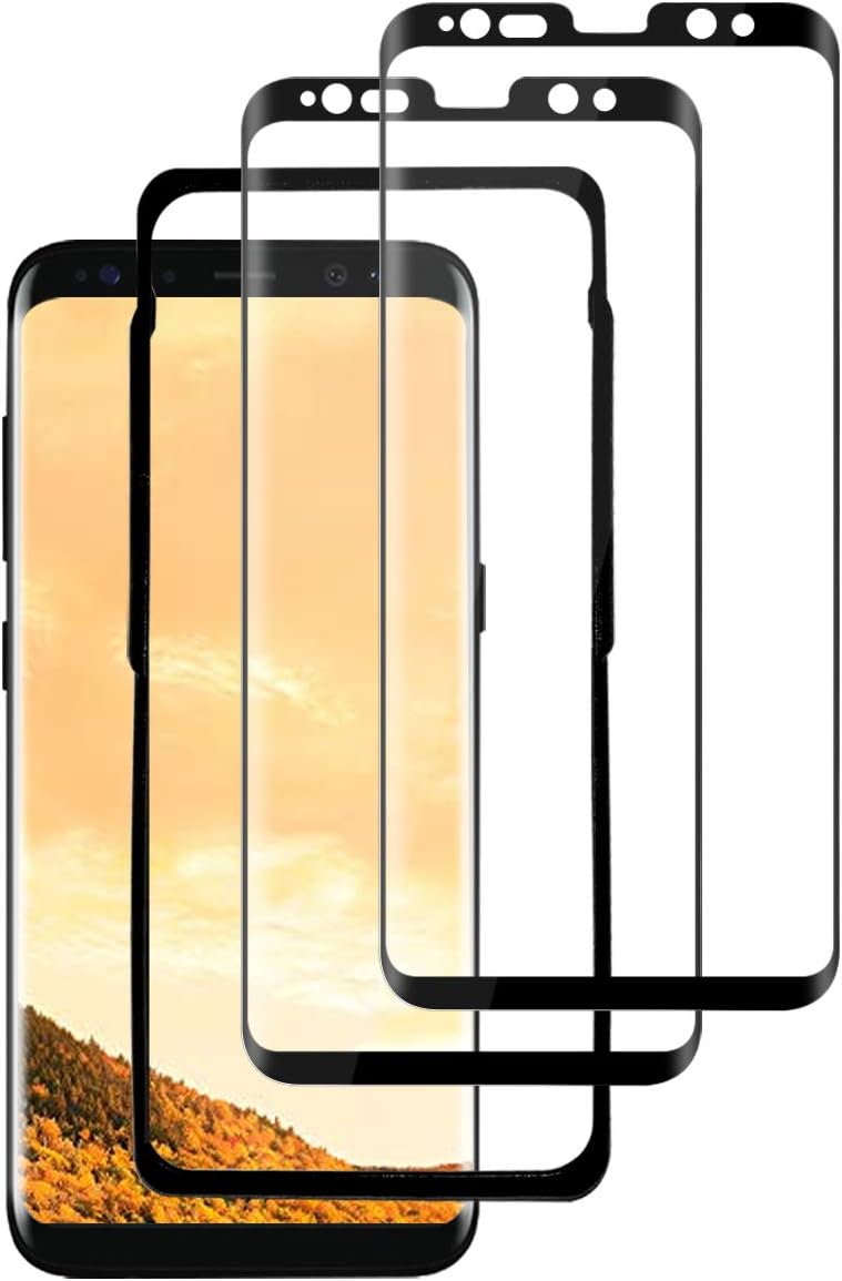 QYTECH S8 Plus Glass Screen Protector(2 PACK)(Alignment Frame Tool), S8 Plus Screen Protector Tempered Glass 3D/ Case Friendly/HD Clear/Screen Protector for Samsung Galaxy S8 Plus