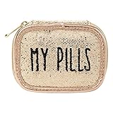 Miamica Case My Pills Packing Organizer, Gold