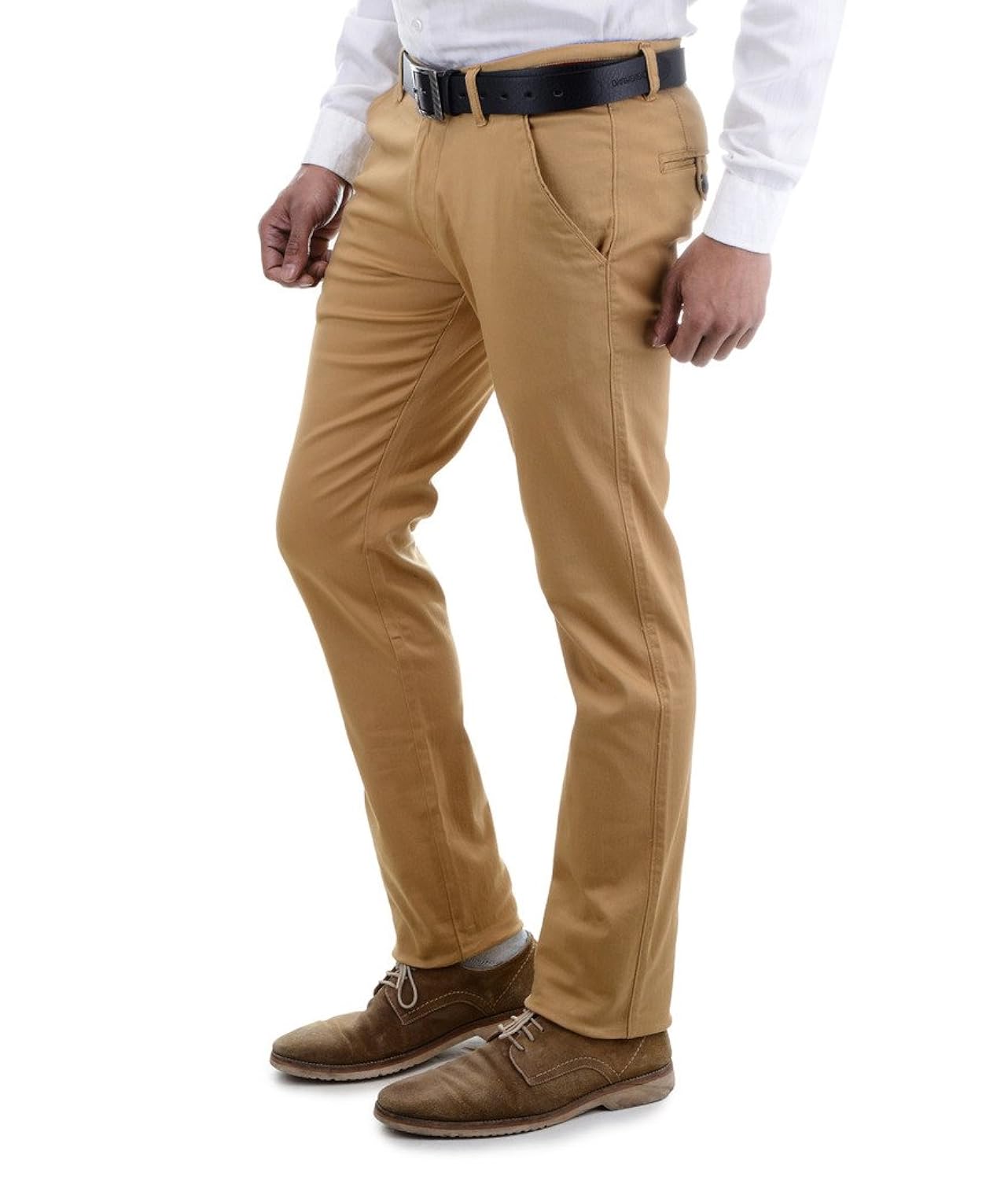 ben martin men's regular fit cotton trousers (combo of 2)