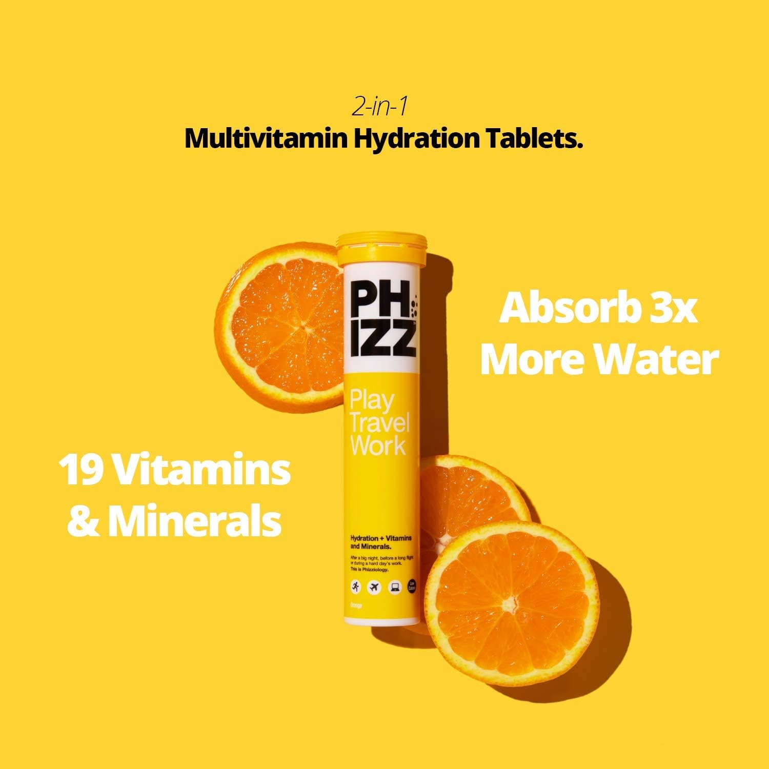 Phizz Electrolytes, Multivitamin & Hydration Tablets, 240 Effervescent Rehydration Electrolyte Tablets - Image 3