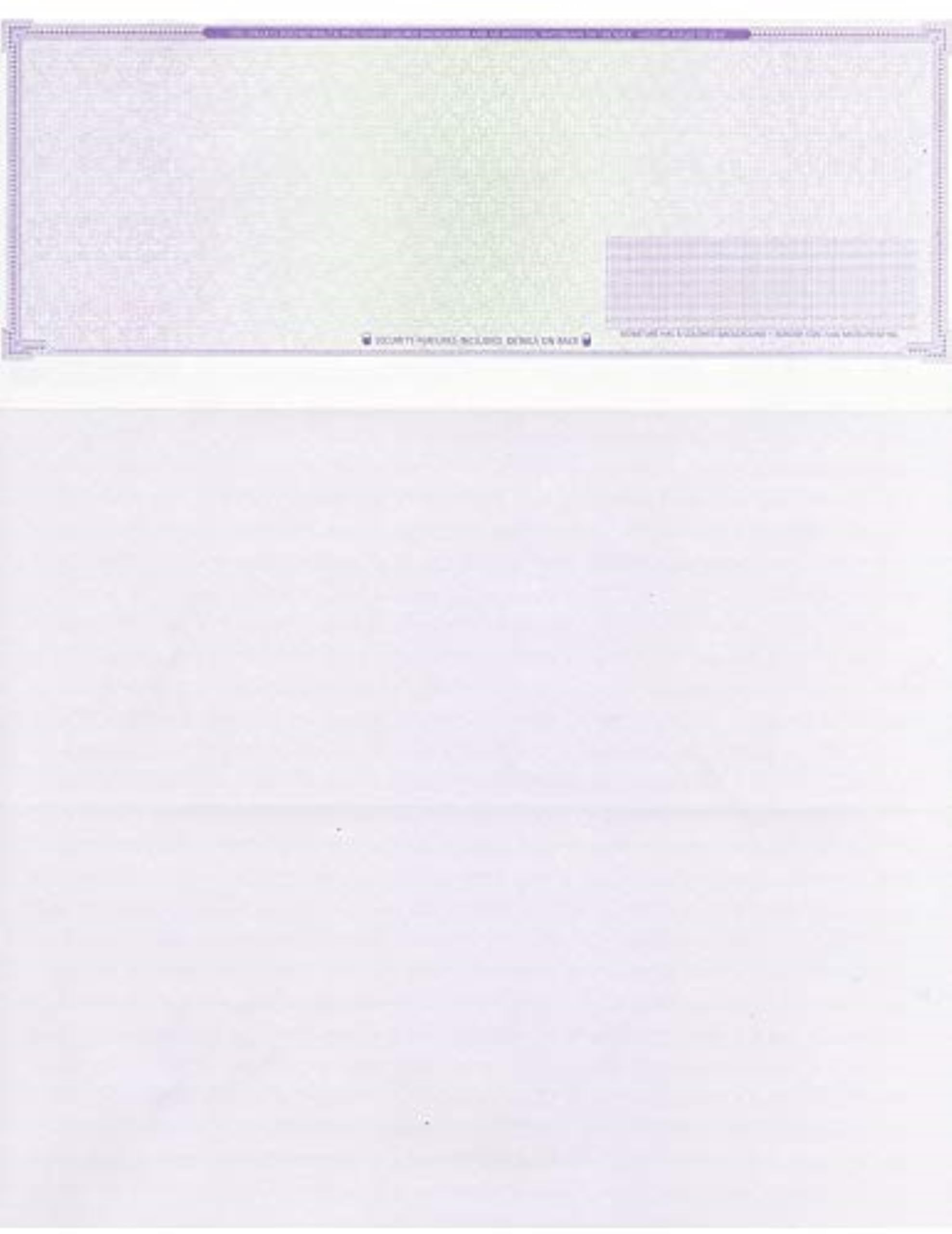 Compuchecks - 2000 High Security Blank Check Stock