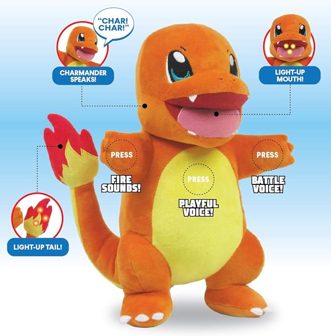 talking charmander plush