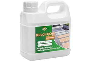 NetLea Landscape Adhesive for Rocks & Mulch Glue,Non-Toxic,Fast-Drying Lockdown Glue for Pea Gravel, Stone & Garden Landscaping Adhesive