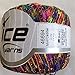 Sparkling Rainbow Mini Ladder Glitz Yarn - Red, Green, Blue, Brown, Purple, Pink, Orange, Yellow with Silver Sparkle