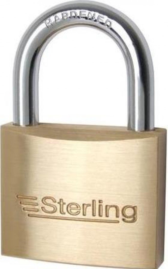Sterling BPL123 Premium with Standard Shackle Padlock, Brass, 30 mm โ image 1