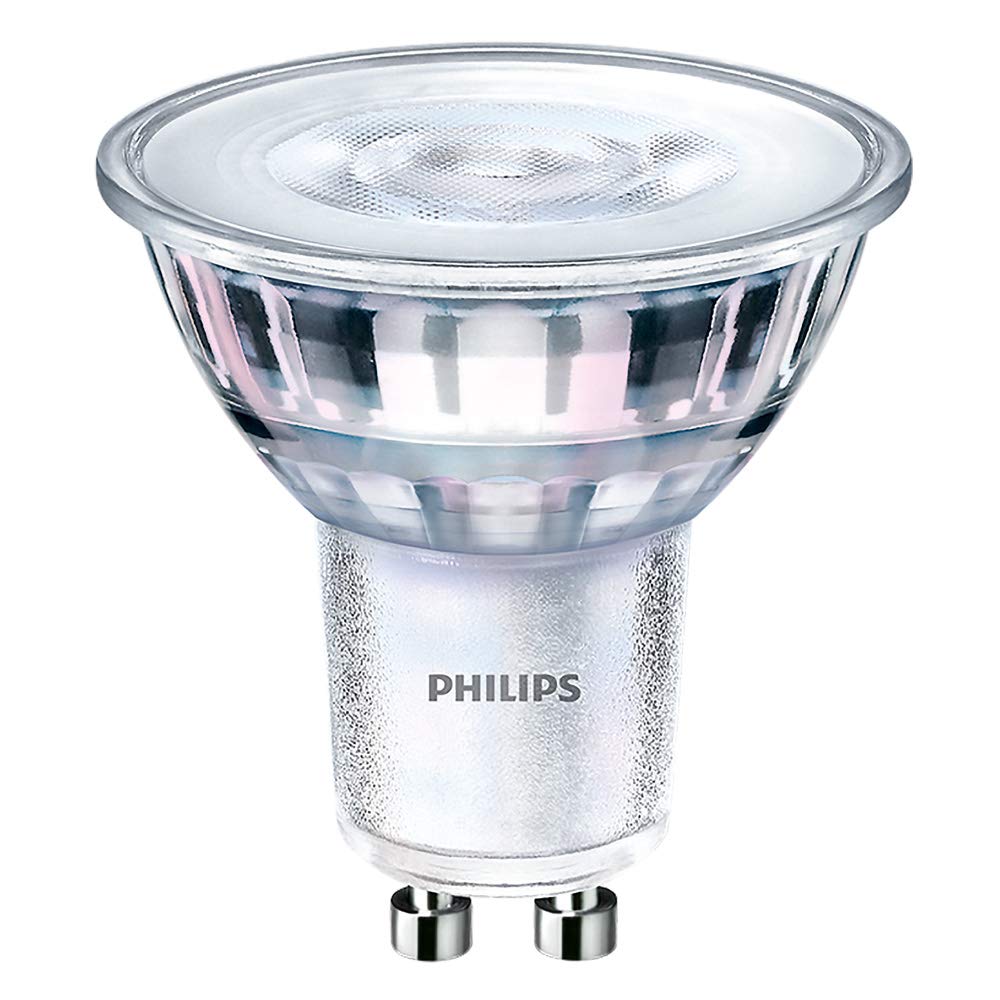 Philips CorePro LED Spot 4W GU10 A + White LED Bulb - LED Bulbs (White, Silver, Translucent, A +, 50/60, 19MA, 220-240)