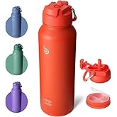 BOTTLE BOTTLE 40 oz sports water bottle stainless steel insulated water bottle with straw and pills holder