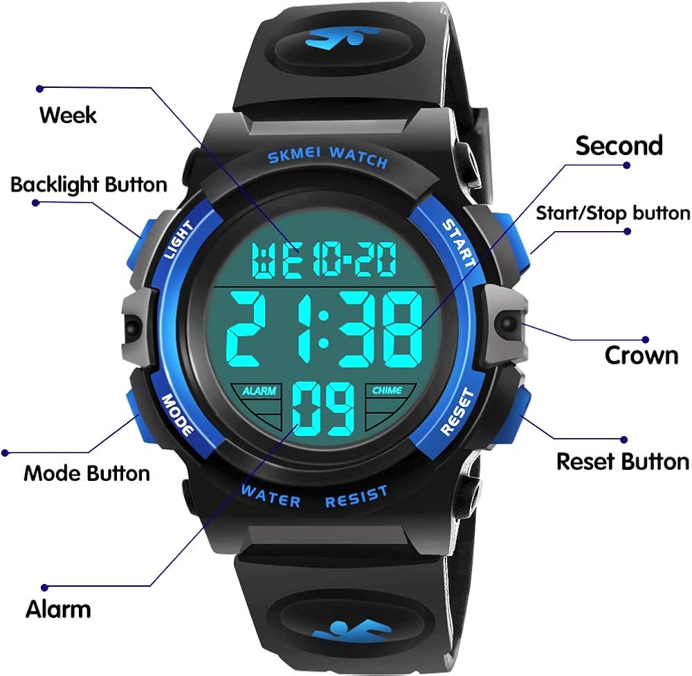 Kids Watch, ATOPDREAM Best Toys for 6-12 Years Old Boys for Digital Sport Waterproof Watch for 6-12 Year Boys Girls Teenage Kids Watches Great Birthday Xmas Present Idea for Boys: Watches