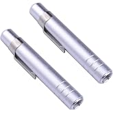 2 x Aluminum Alloy Chalk Holder Teacher's Chalk Clip Clutch (Silver)