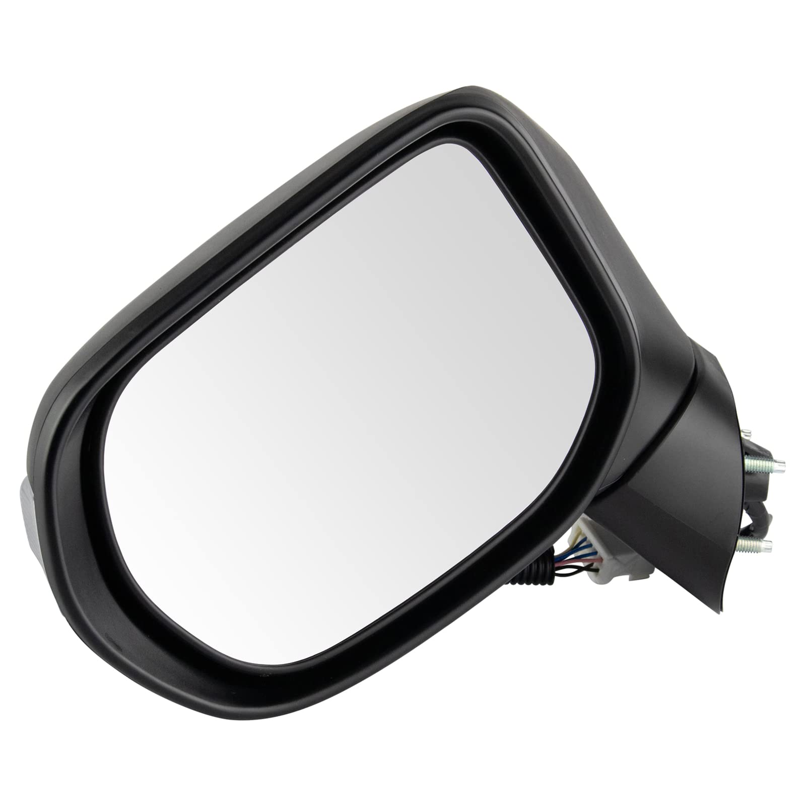 TRQ Driver Side Power Heated Mirror Textured Black with Housing Turn Signal Compatible with 2009-2011 Honda Civic HO1320216 Image