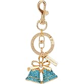 Rhinestone Bag Charm Keychain for Women, Purse &amp; Handbag Accessory | Sparkling rhinestone purse charm with lobster clasp and key ring, perfect for decorating handbags, purses, backpacks or keys.