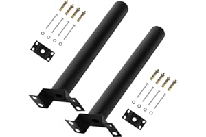 LANGY Light Pole Mount, 20" Solar Lighting Mounting Bracket Extension Pole Kitfor Solar Street Light, Lights Fixture Antenna Adaptor Outdoor Arm for Street Light, Wall Mounted Tire, Barn Lamp, Post Tree