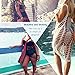 shermie Women's Hollow Out Swimsuit Cover Ups Hollow Out Short Beach Bikini Coverups White Small