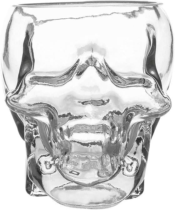 Amazon Com Sikye Transparent Wine Cup Creative 3d Skull Shot Glass Crystal Head Cup For Whiskey Home Bar D 350ml Home Improvement
