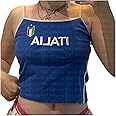 Vintage Graphic Baby Tees for Women Brazil Shirt Y2k Tops Mexico Crop Top Jersey 2000s Summer Going Out Tops
