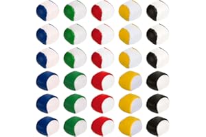 Cedilis 30 Pack Juggling Balls for Kids and Beginners, Small Soft Juggling Bean Bags, No Bounce and Easy Juggling, 5 Color