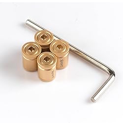 SINGARO Tire Valve Caps, 4pcs Aluminum Alloy Car
