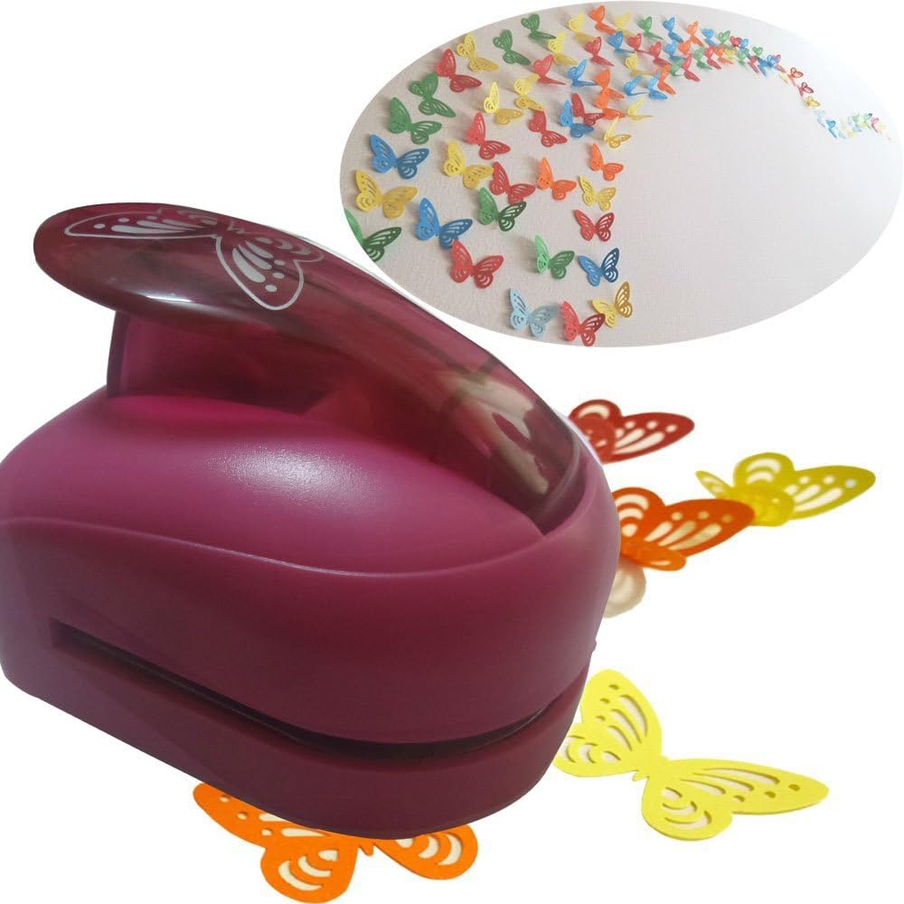 Download Amazon Com Kreplacement Butterfly Paper Punch Cutter Tool Large Shape Craft Diy Puncher 3 72 62 6 Inch Red Home Improvement