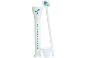 Cone Filler – Pre-Roll Cone Loader & Cone Packer | Fits 4 Sizes (Dogwalker, 1¼, 98 Classic, King) | Durable, Portable, Easy to Use – Cone Master by Preroll Makers - White