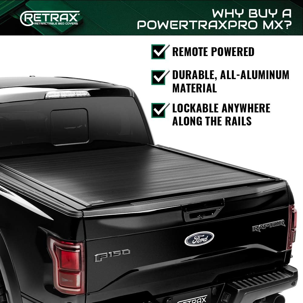 Amazon Com Powertraxpro Mx Retractable Truck Bed Tonneau Cover 90371 Fits 2009 2014 Ford F 150 Super Crew Super Cab 5 7 Bed 67 Automotive