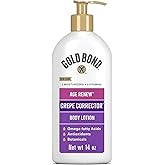 Gold Bond Age Renew Crepe Corrector Body Lotion, 14 Oz | 2022 Product of the Year In Skincare Category, replenishing &amp; smoothing formula, Gold Bond crepe corrector body lotion