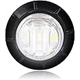Maxxima M09300WCL White 3/4" Round LED Clear Lens Courtesy Marker Light